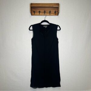 Vince | Woman's 4 Elegant Black Sleeveless Dress‎ V Neck